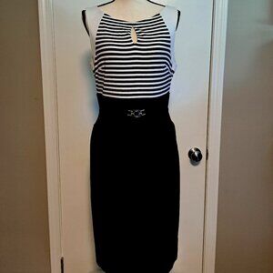 White House Black Market Fitted Sleeveless Dress